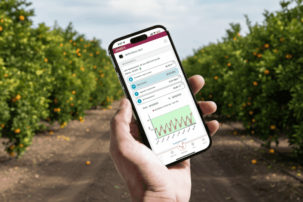 DENODL App móvil en cultivo de árboles frutales
